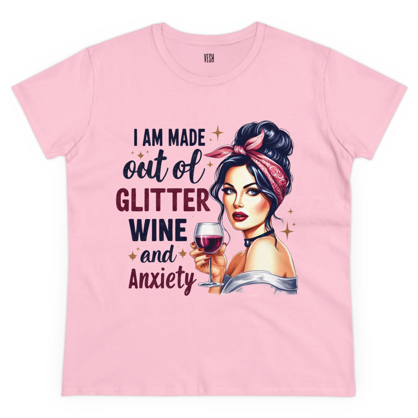 Glitter Wine Cotton Tee
