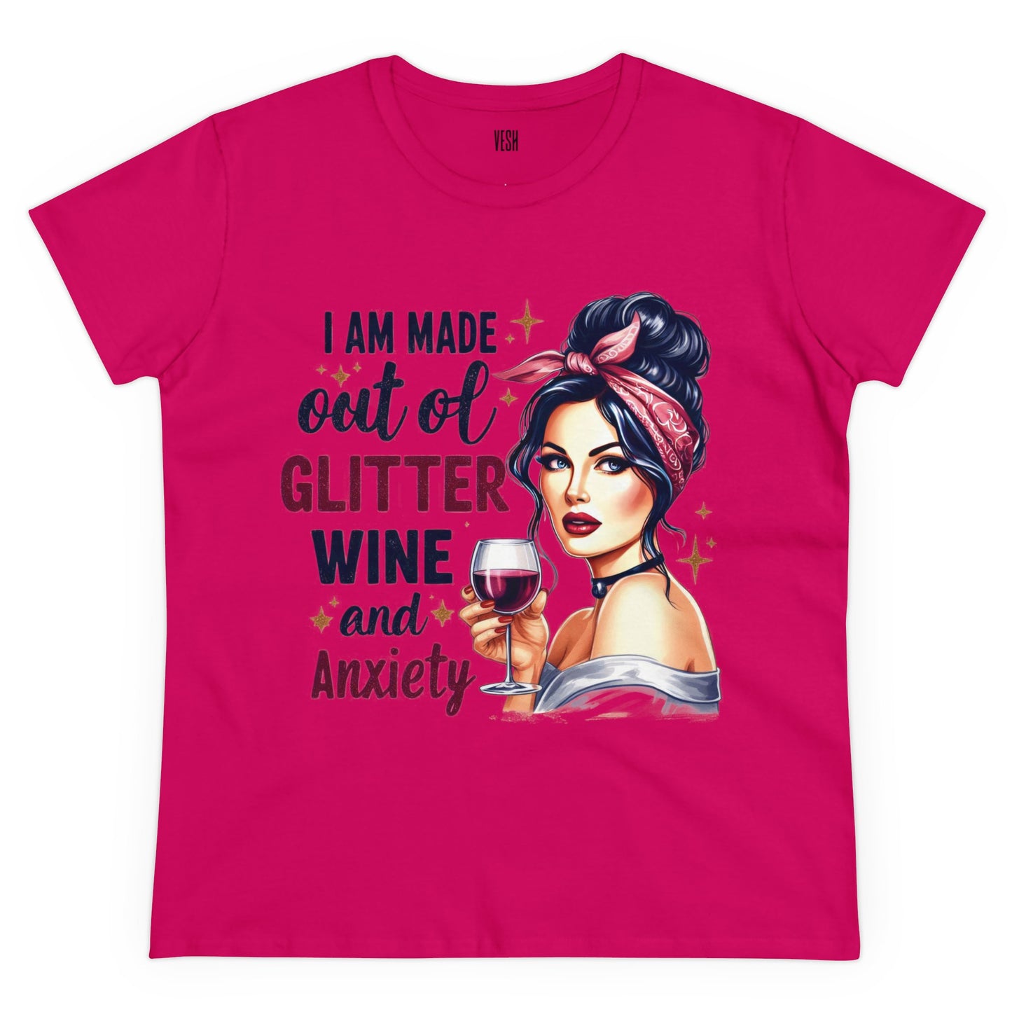 Glitter Wine Cotton Tee