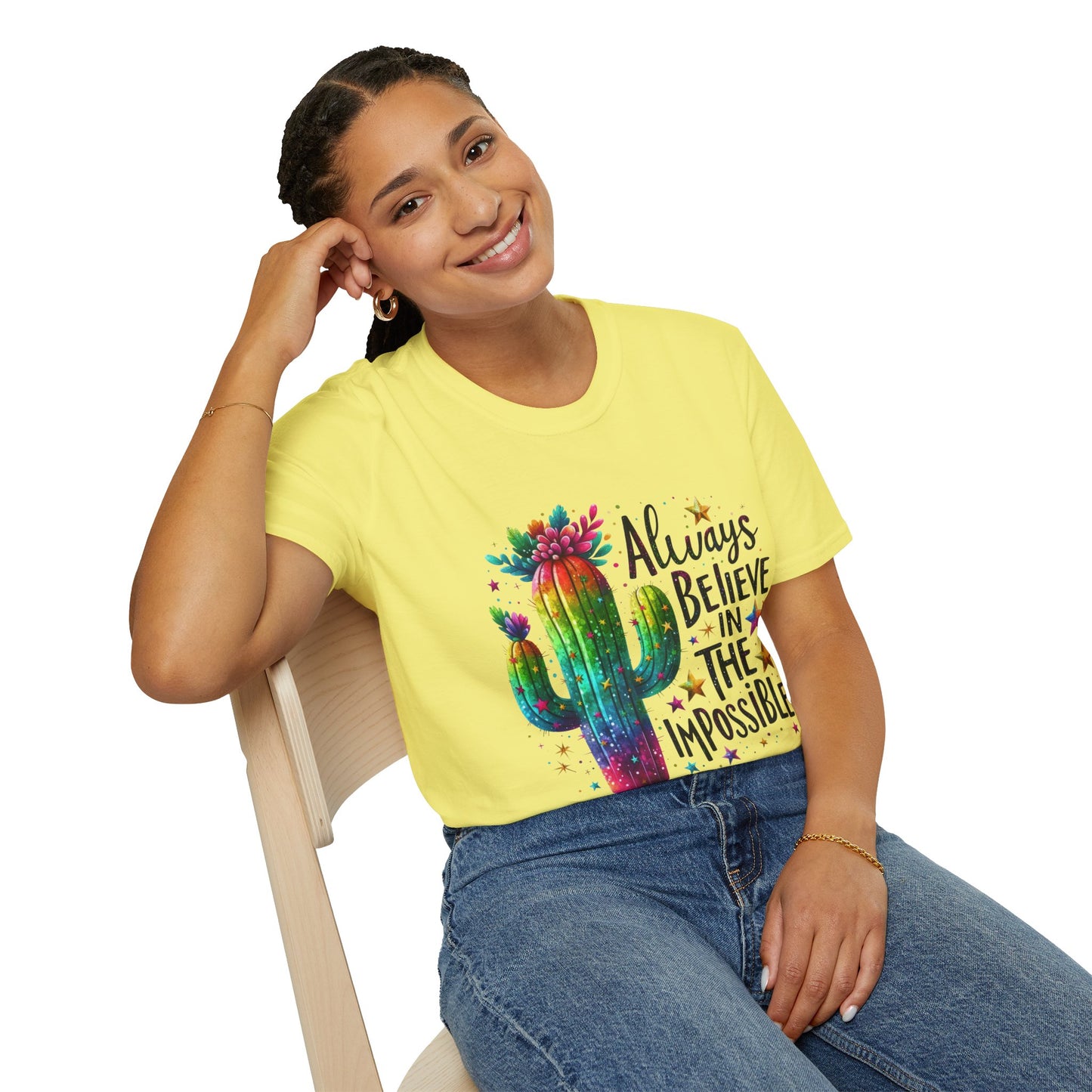 Inspirational Quote Unisex T-Shirt - Always Believe in the Impossible