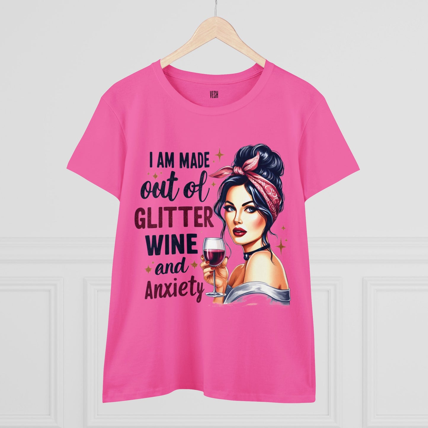 Glitter Wine Cotton Tee