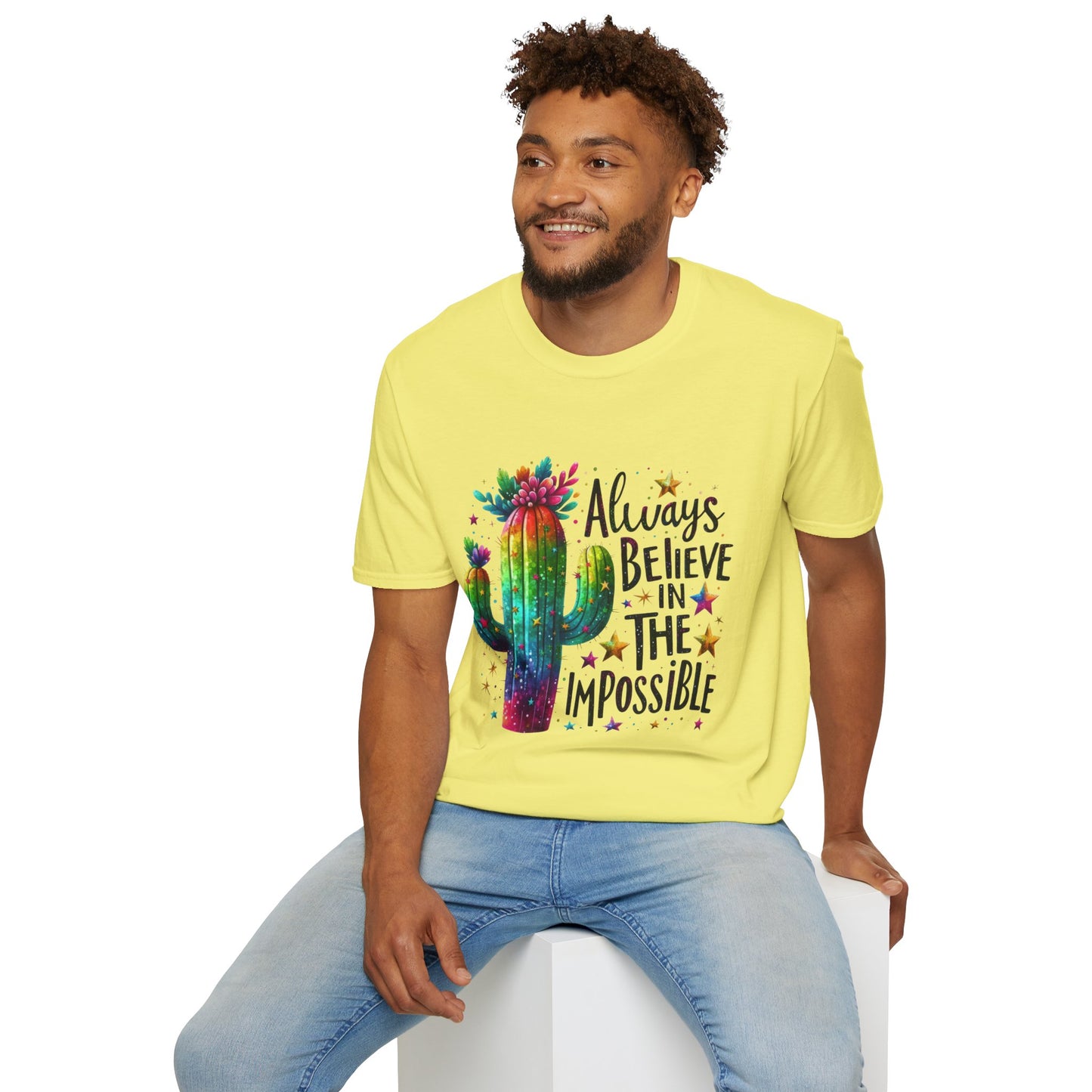 Inspirational Quote Unisex T-Shirt - Always Believe in the Impossible