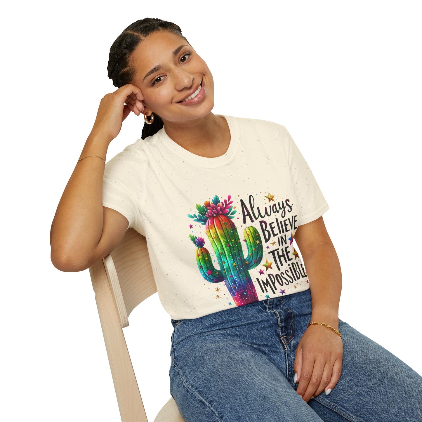 Inspirational Quote Unisex T-Shirt - Always Believe in the Impossible