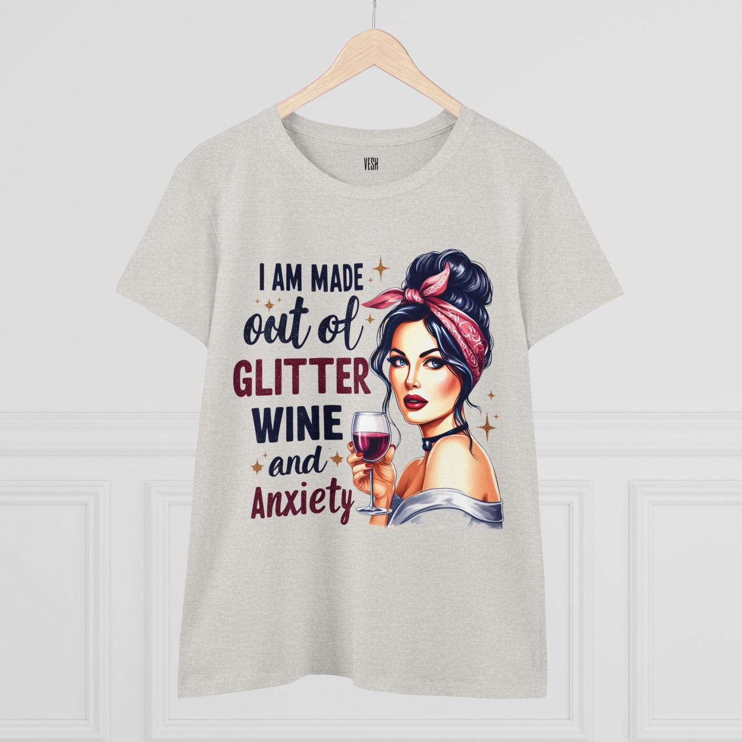 Glitter Wine Cotton Tee