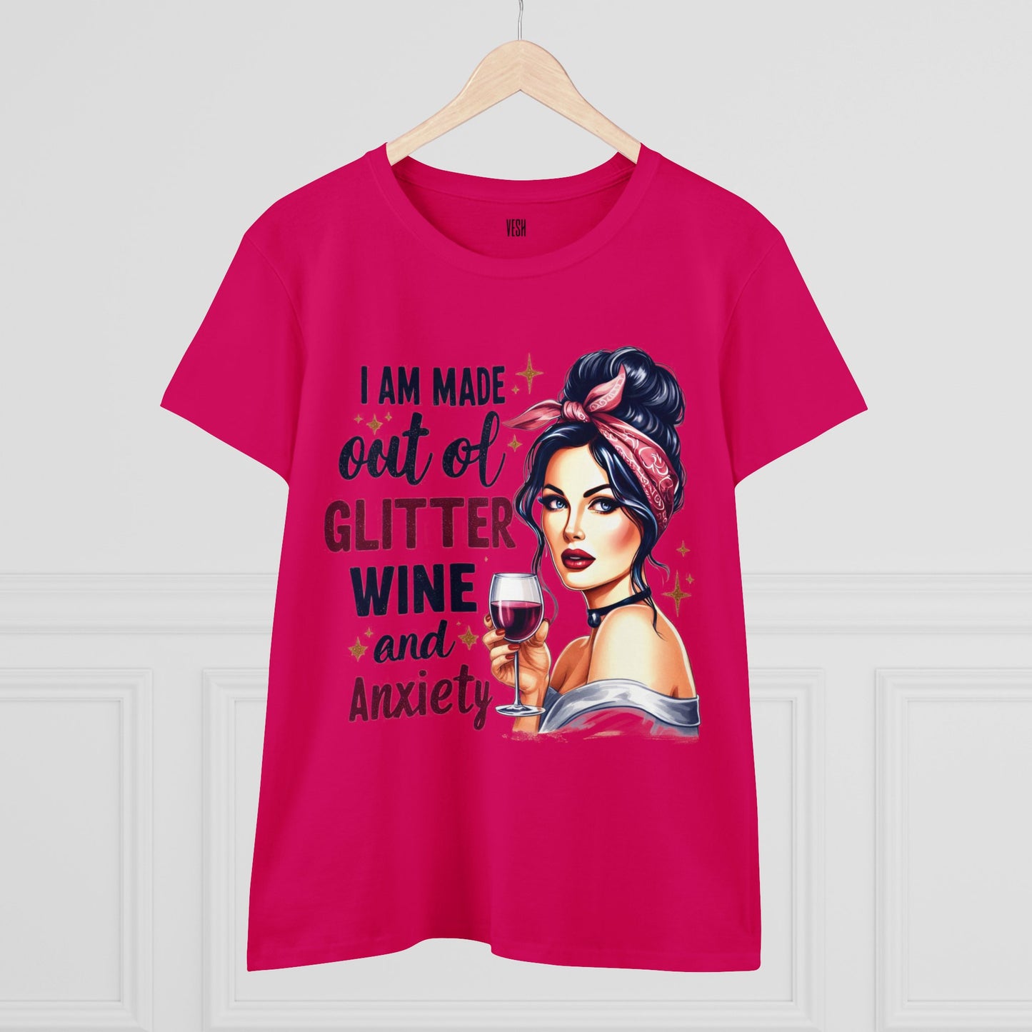 Glitter Wine Cotton Tee