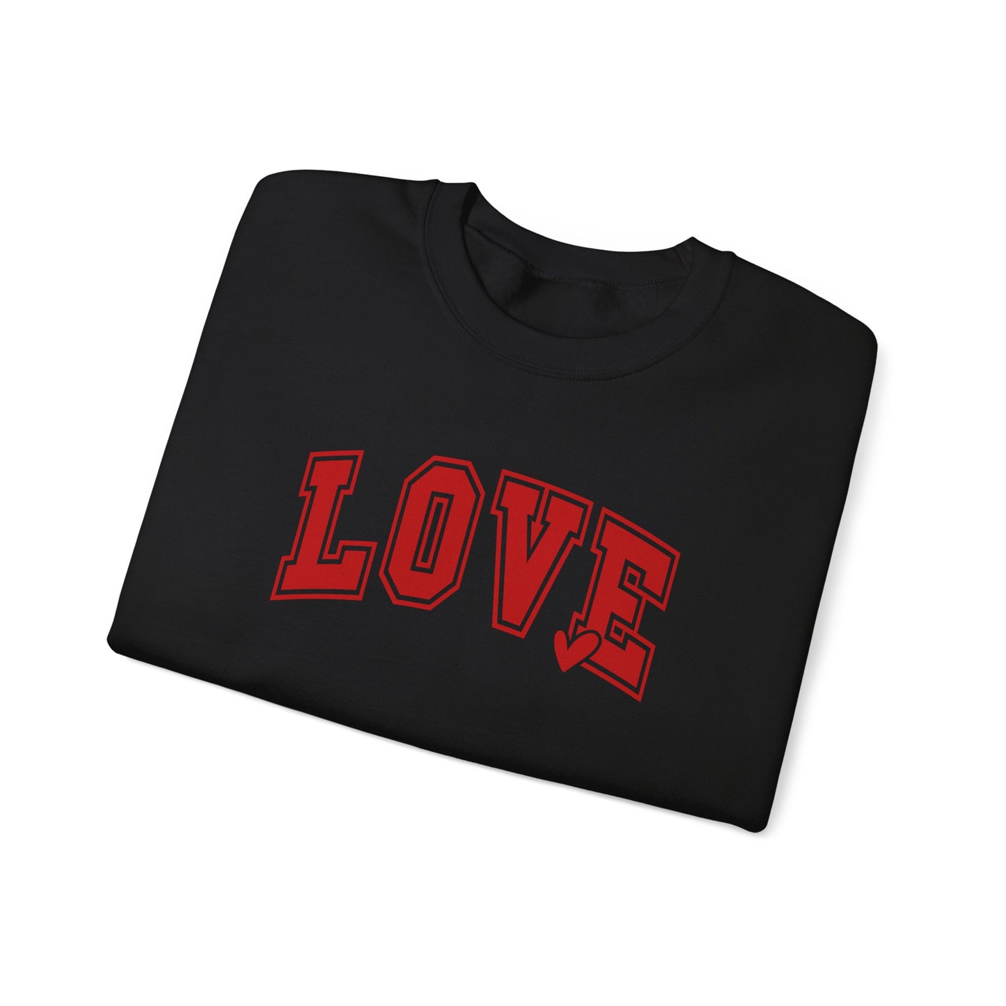 LOVE Blk Crewneck