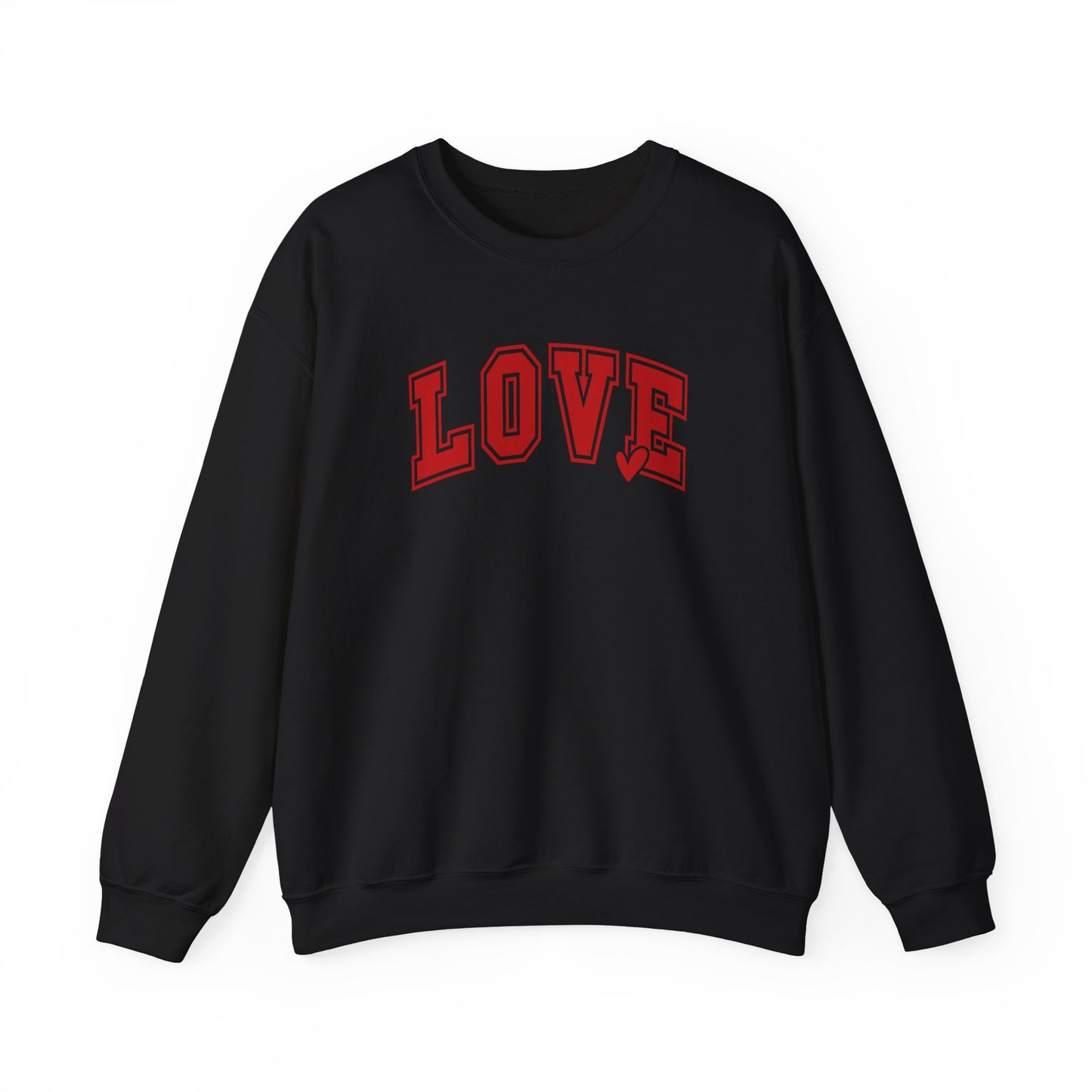 LOVE Blk Crewneck
