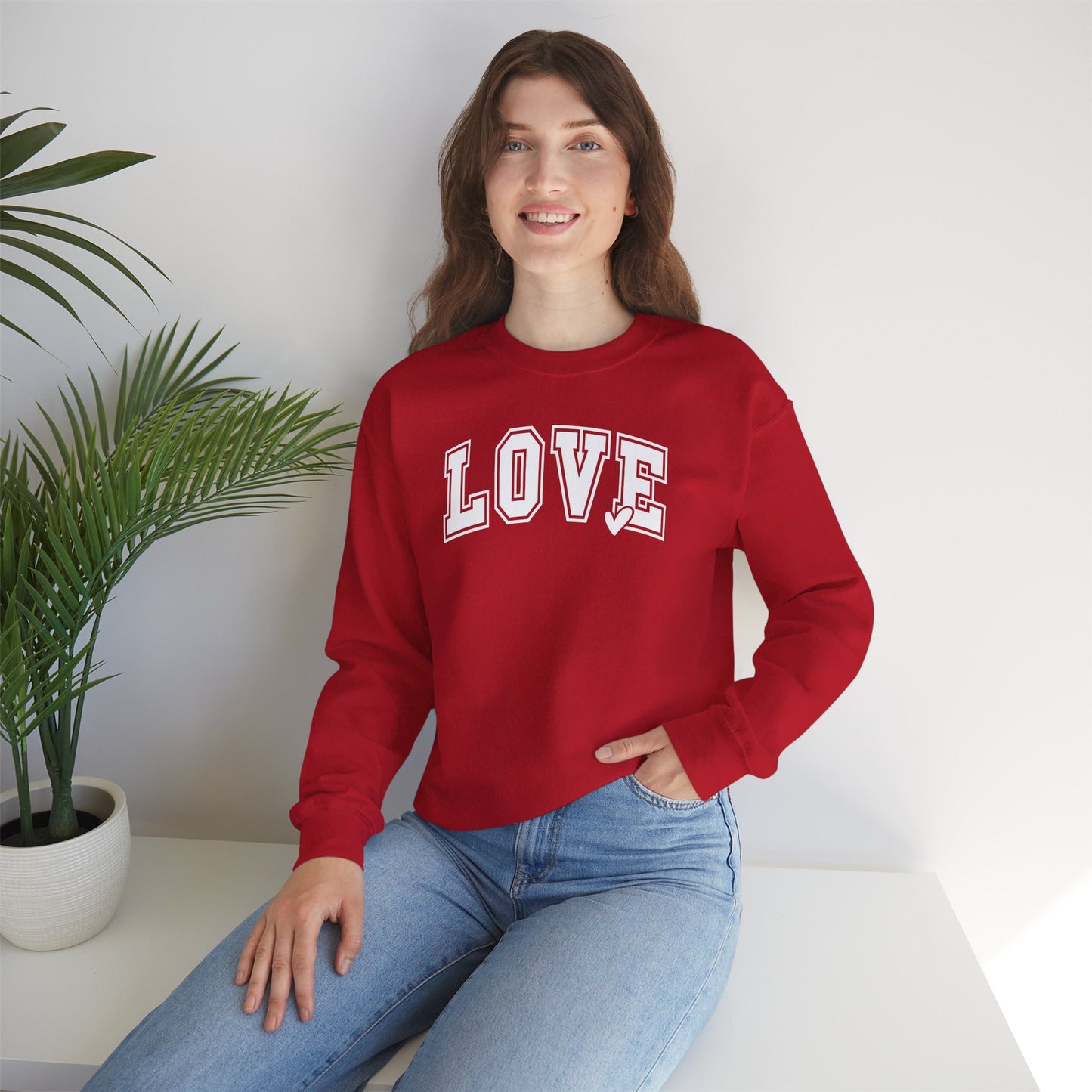 LOVE Red Crewneck