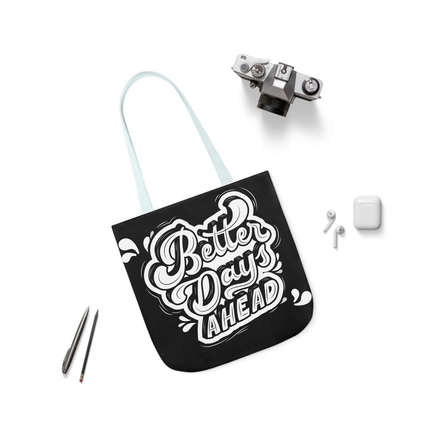 Canvas Tote Bag, 5-Color Straps