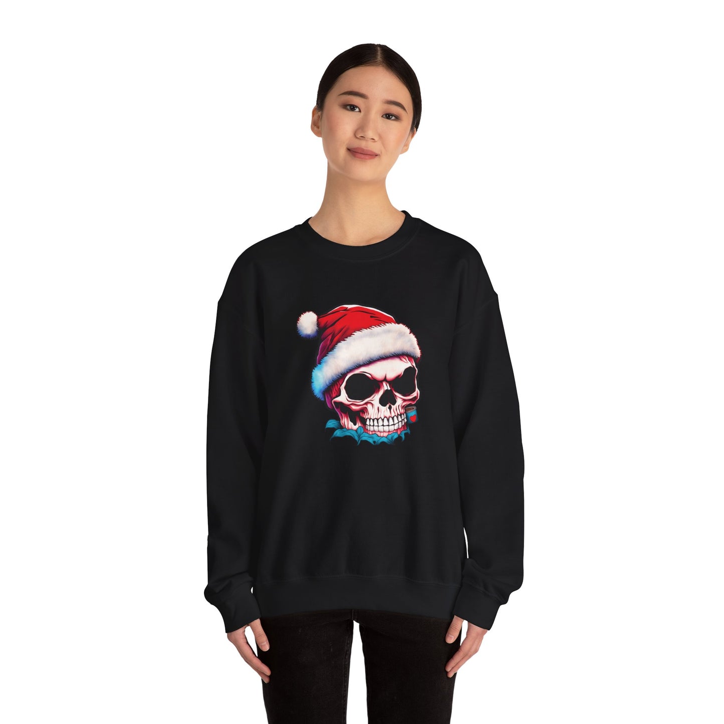 Skull with Santa Cap