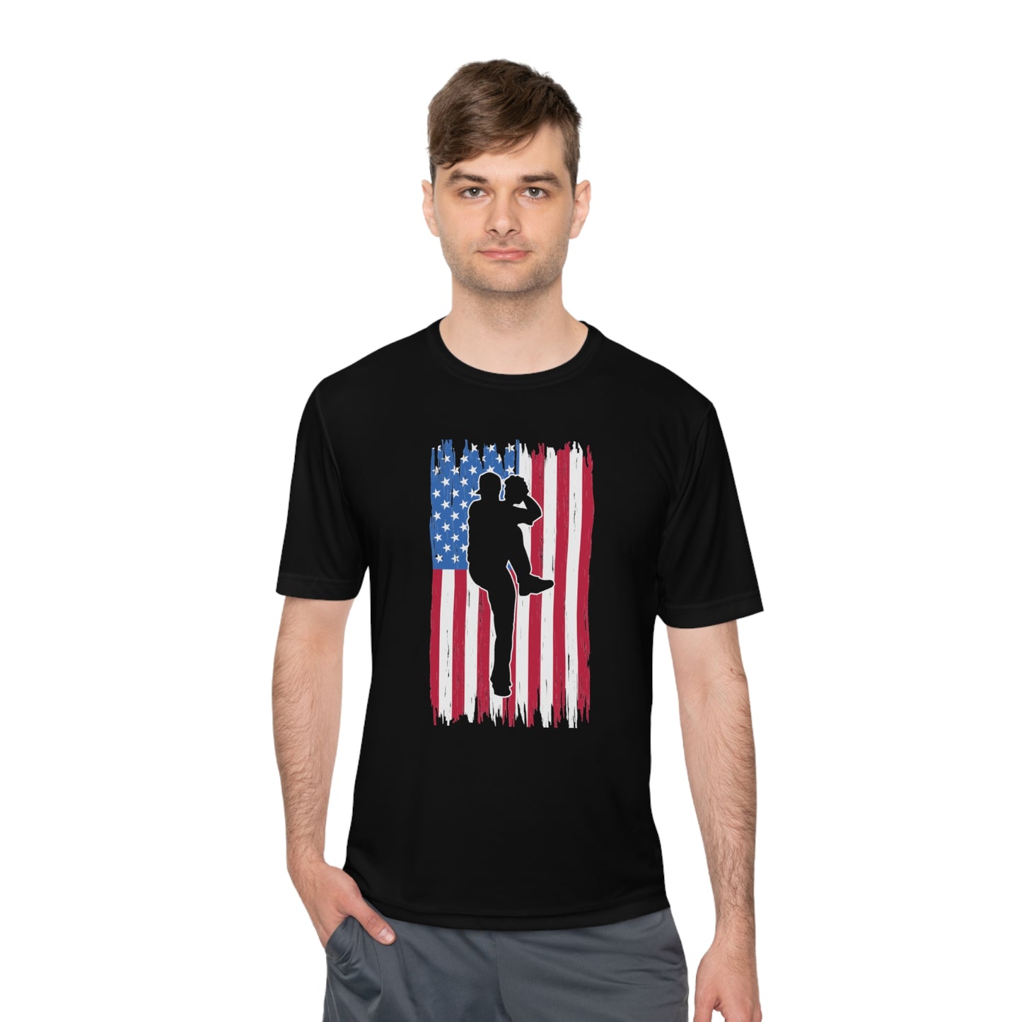 BaseBall Game with Flag Wicking Tee