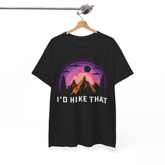 Graphic Tee - 'i don't hike that' Quote Design