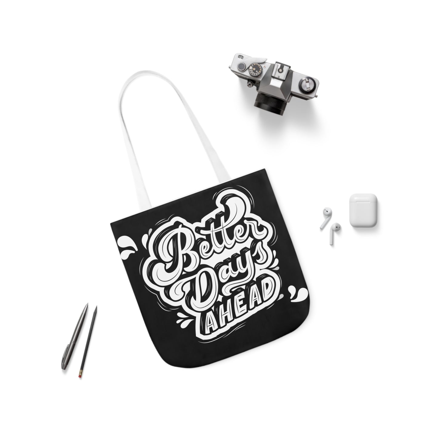Canvas Tote Bag, 5-Color Straps