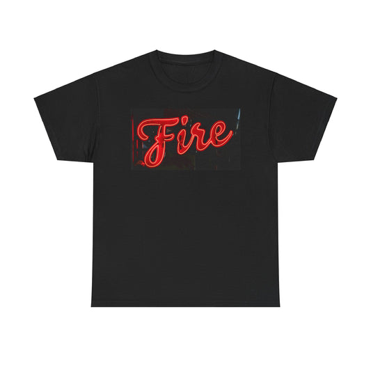 Fire Heavy Cotton Tee