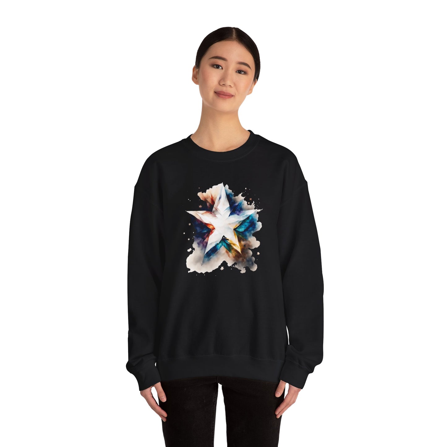 3D Star Crewneck Sweatshirt