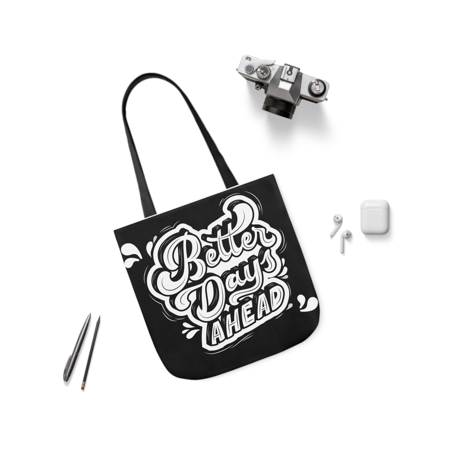 Canvas Tote Bag, 5-Color Straps